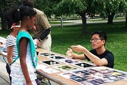 Jeff Shi outdoor Bat outreach